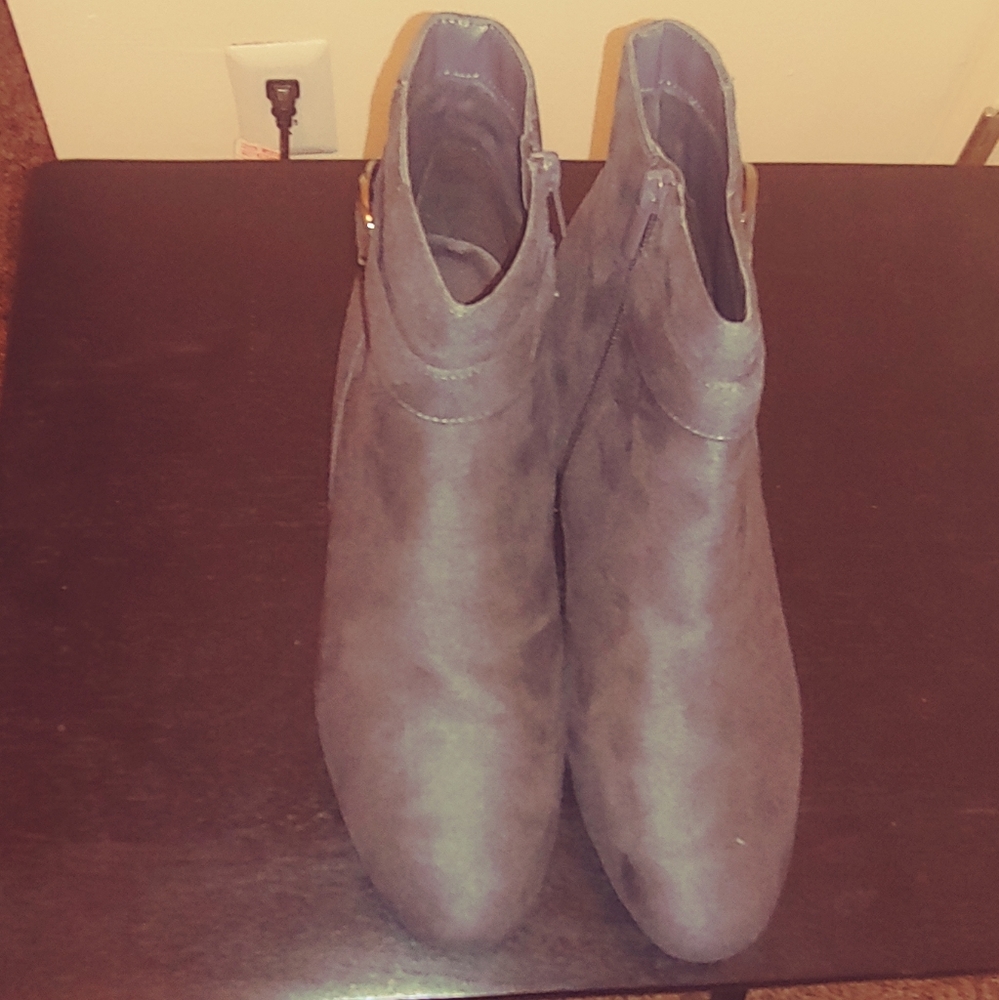 East 5th Suede Gray Booties